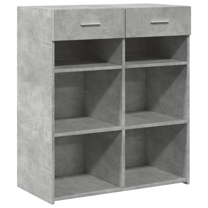 Credenza Grigio Cemento 80x42,5x93 cm in Legno Multistrato - homemem39