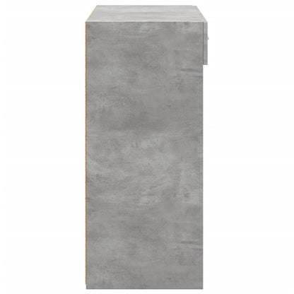 Credenza Grigio Cemento 80x42,5x93 cm in Legno Multistrato - homemem39