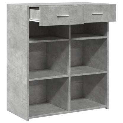 Credenza Grigio Cemento 80x42,5x93 cm in Legno Multistrato - homemem39