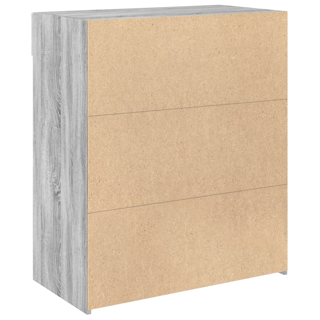 Credenza Grigio Sonoma 80x42,5x93 cm in Legno Multistrato - homemem39