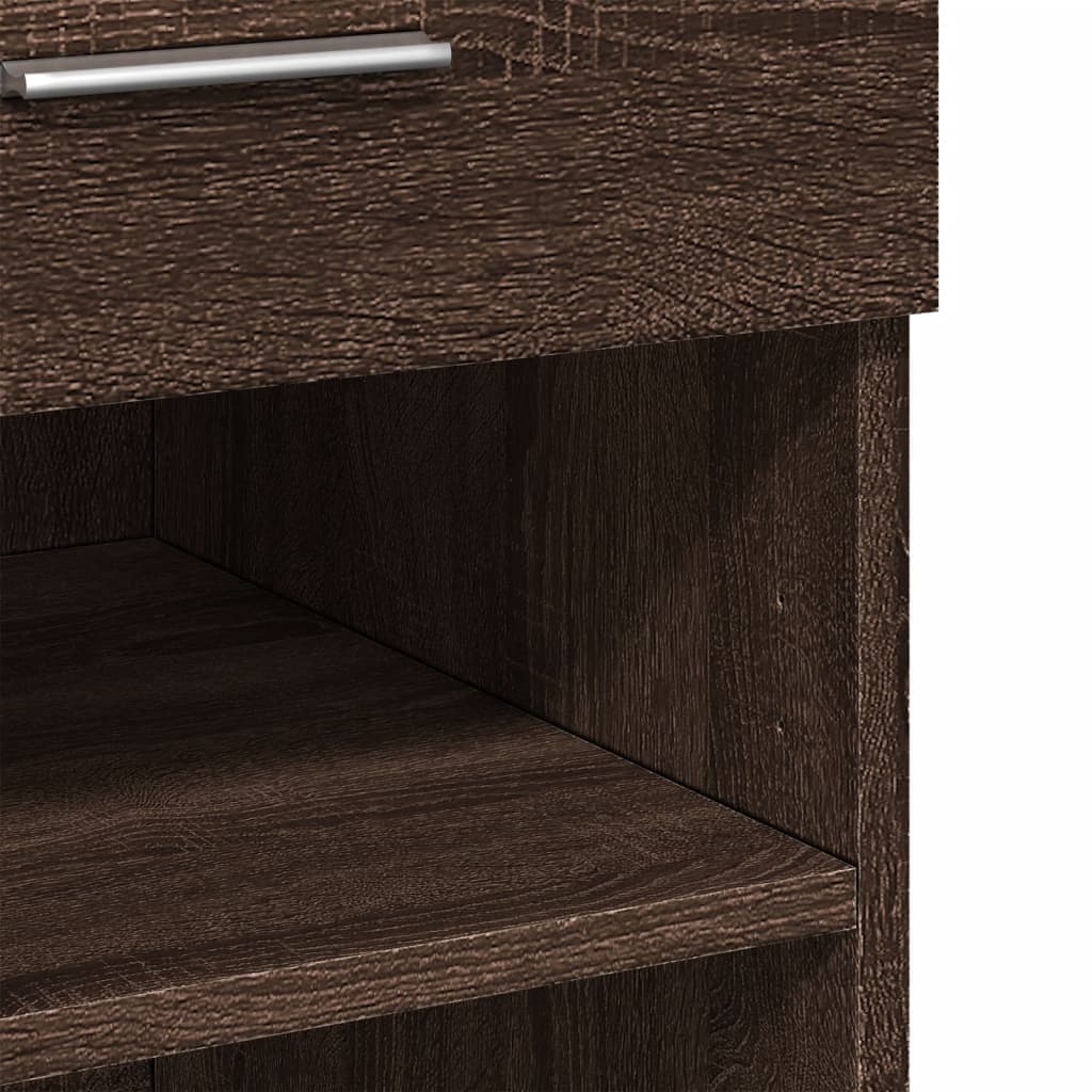Credenza Rovere Marrone 80x42,5x93 cm in Legno Multistrato - homemem39