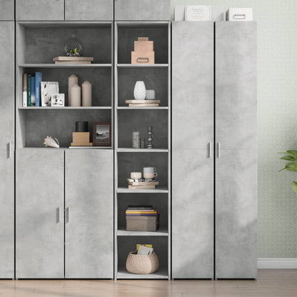 Credenza Grigio Cemento 40x41x185cm in Legno Multistrato - homemem39