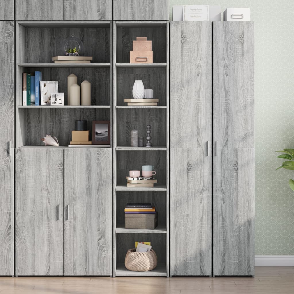 Credenza Grigio Sonoma 40x41x185cm in Legno Multistrato - homemem39