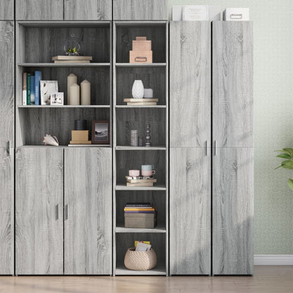 Credenza Grigio Sonoma 40x41x185cm in Legno Multistrato - homemem39