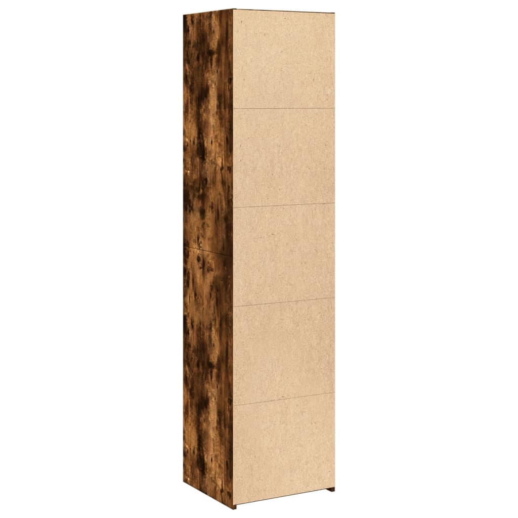 Credenza Rovere Fumo 45x41x185 cm in Legno Multistrato - homemem39
