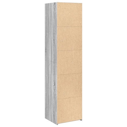 Credenza Grigio Sonoma 45x41x185 cm in Legno Multistrato - homemem39