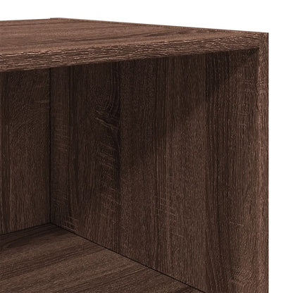 Credenza Rovere Marrone 50x41x185 in Legno Multistrato - homemem39