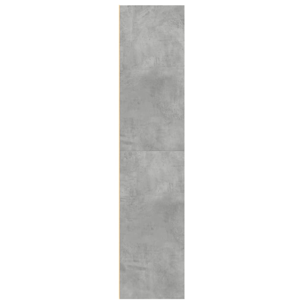 Credenza Grigio Cemento 70x41x185 cm in Legno Multistrato - homemem39