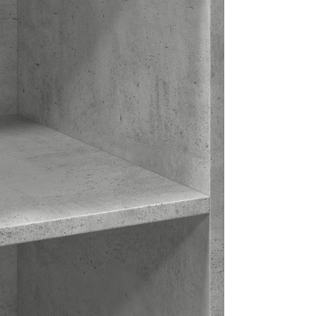 Credenza Grigio Cemento 70x41x185 cm in Legno Multistrato - homemem39