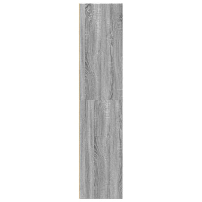 Credenza Grigio Sonoma 70x41x185 cm in Legno Multistrato - homemem39