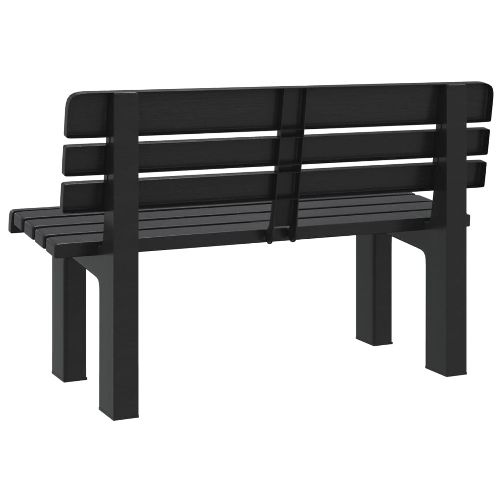 Panchina da Giardino Antracite 110x52x71 cm in Polipropilene | homemem39