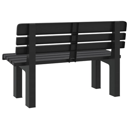 Panchina da Giardino Antracite 110x52x71 cm in Polipropilene | homemem39