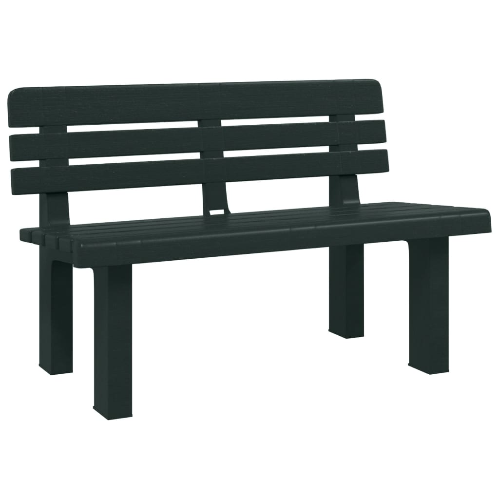 Panchina da Giardino Verde 110x52x71 cm in Polipropilene | homemem39