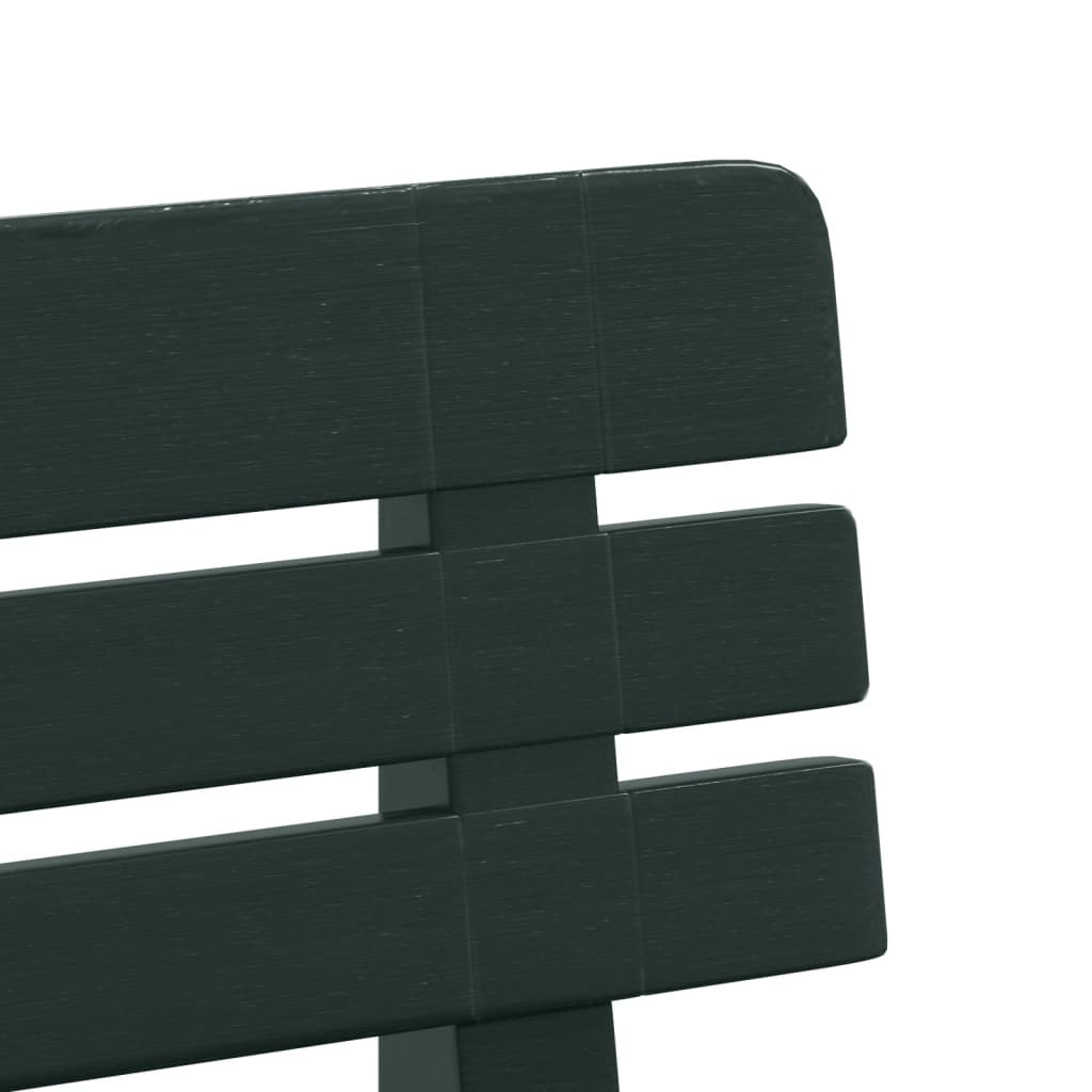 Panchina da Giardino Verde 110x52x71 cm in Polipropilene | homemem39