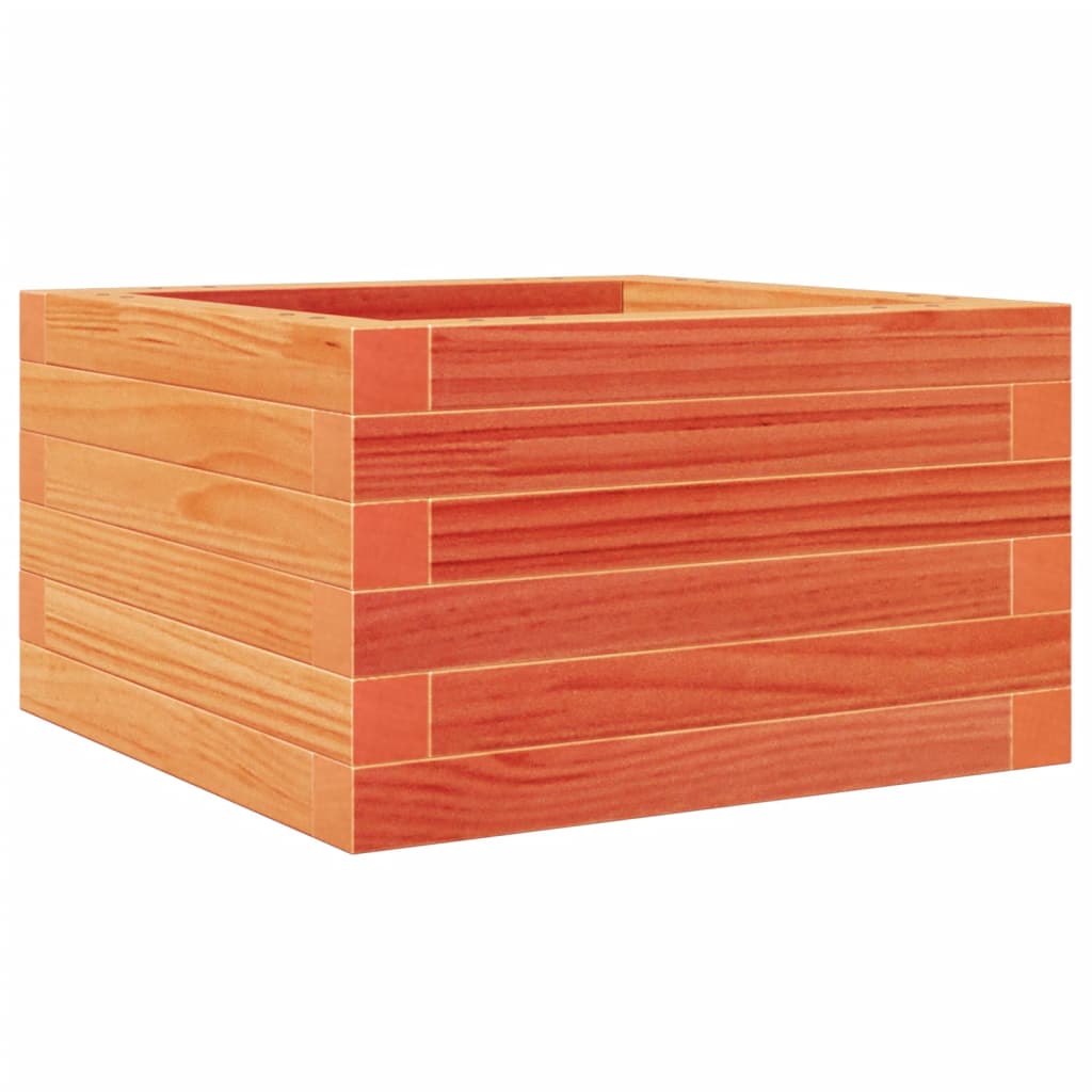 Fioriera Giardino Marrone Cera 40x40x23 cm Legno Massello Pino - homemem39