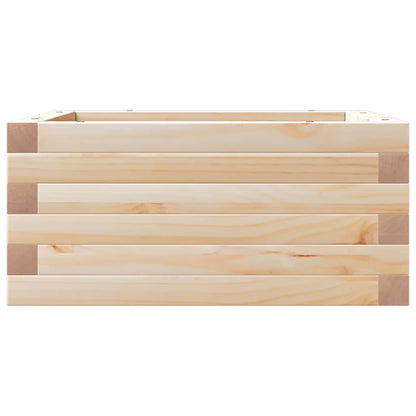 Fioriera da Giardino 50x50x23 cm in Legno Massello di Pino