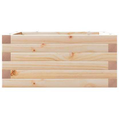 Fioriera da Giardino 50x50x23 cm in Legno Massello di Pino