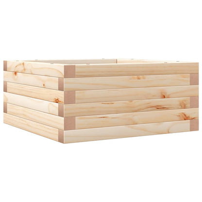 Fioriera da Giardino 50x50x23 cm in Legno Massello di Pino