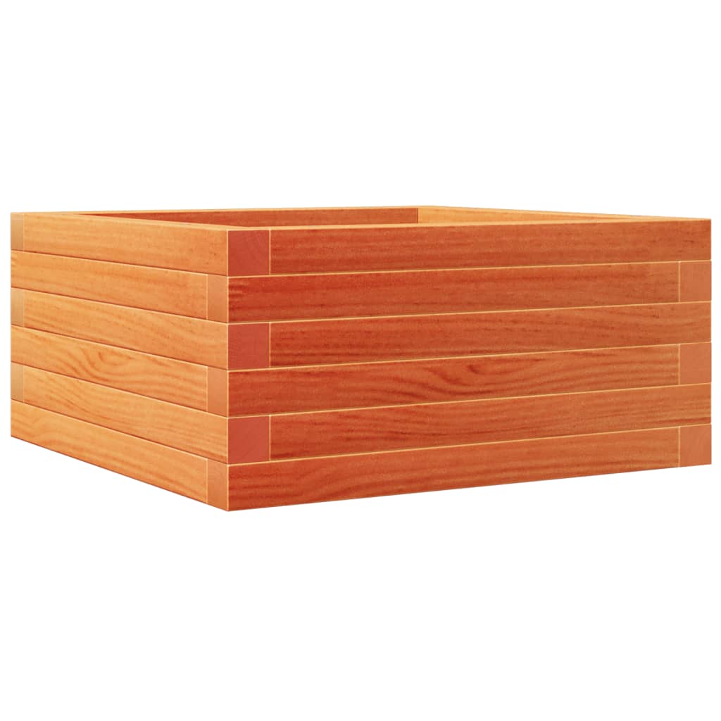 Fioriera Giardino Marrone Cera 50x50x23 cm Legno Massello Pino | homemem39