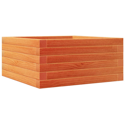 Fioriera Giardino Marrone Cera 50x50x23 cm Legno Massello Pino | homemem39