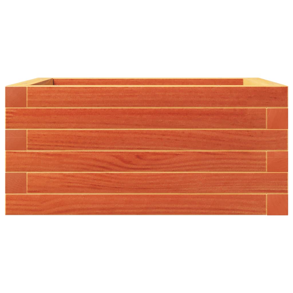 Fioriera Giardino Marrone Cera 50x50x23 cm Legno Massello Pino | homemem39