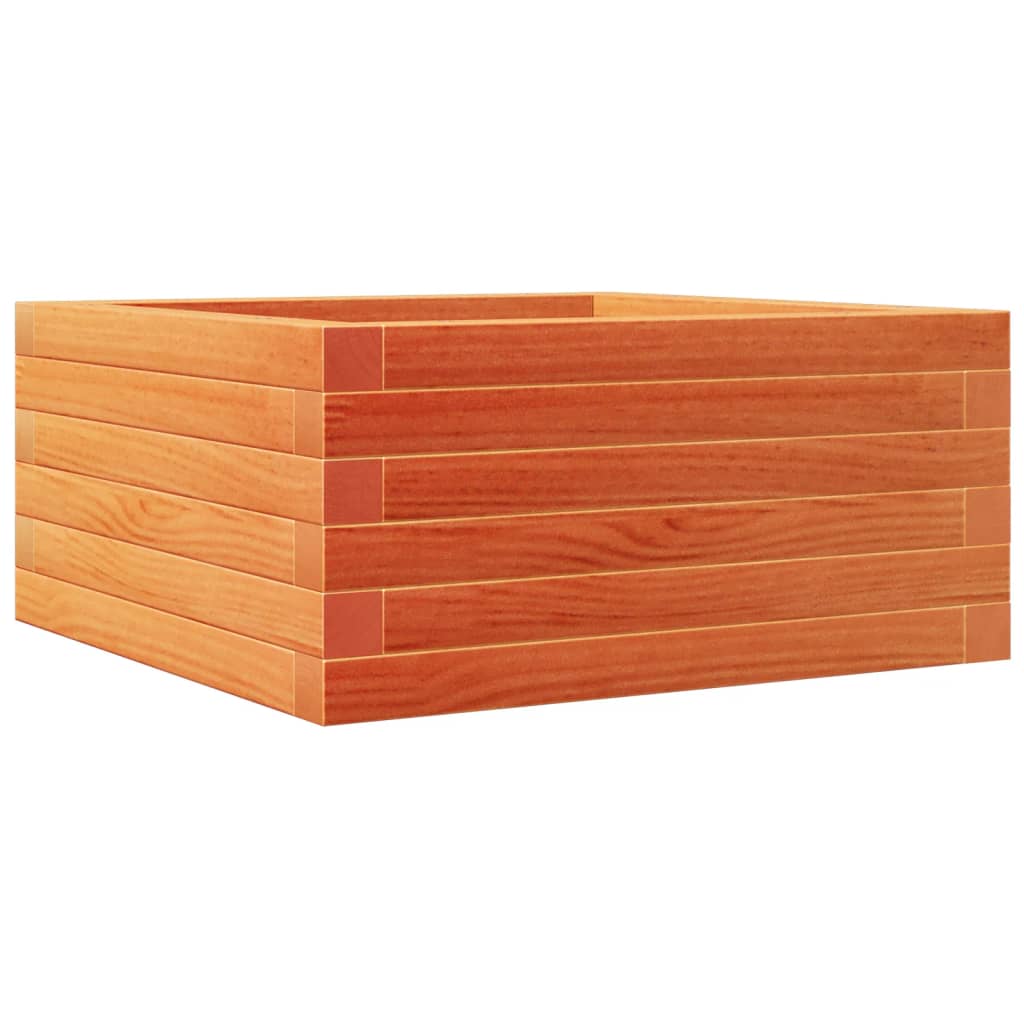 Fioriera Giardino Marrone Cera 50x50x23 cm Legno Massello Pino | homemem39