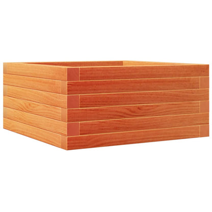 Fioriera Giardino Marrone Cera 50x50x23 cm Legno Massello Pino | homemem39