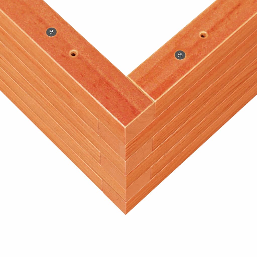 Fioriera Giardino Marrone Cera 50x50x23 cm Legno Massello Pino | homemem39