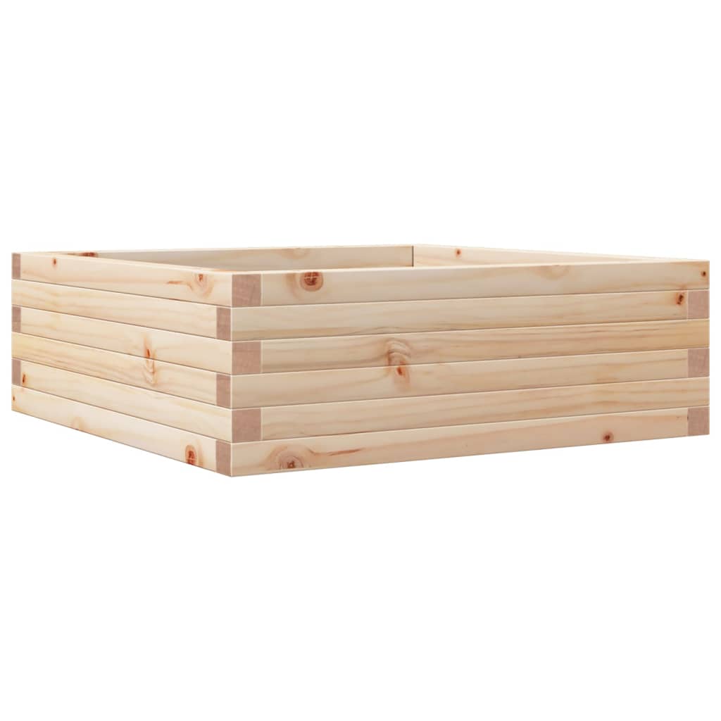 Fioriera da Giardino 70x70x23 cm in Legno Massello di Pino - homemem39