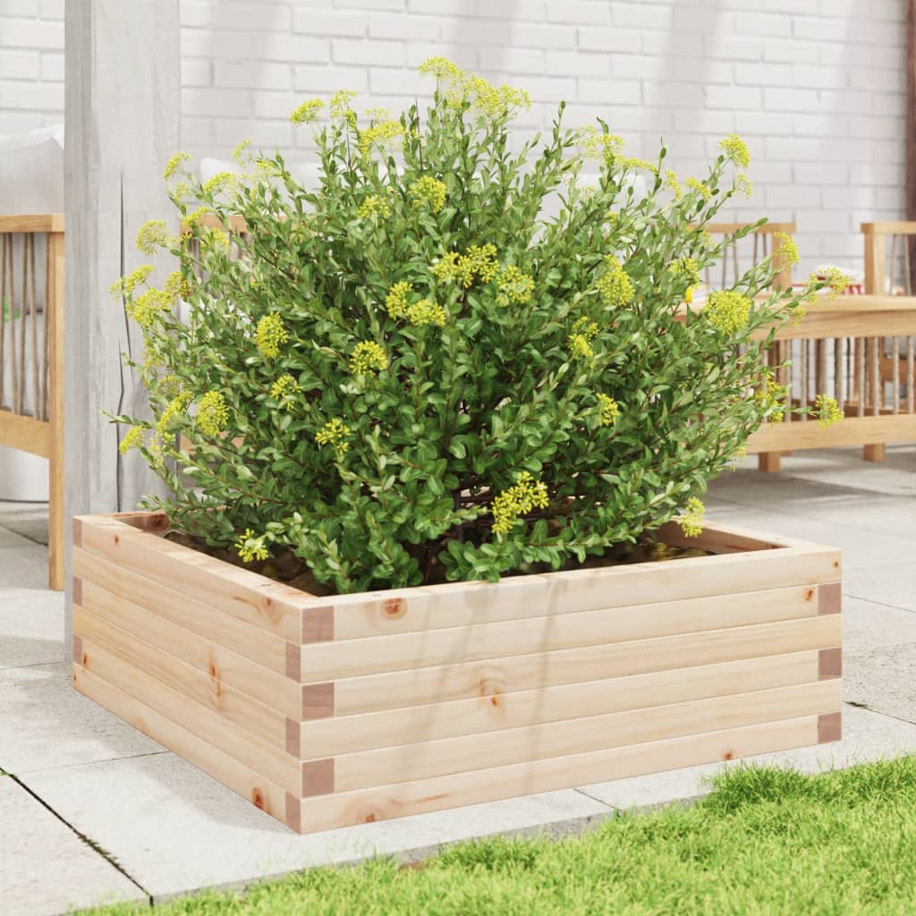 Fioriera da Giardino 70x70x23 cm in Legno Massello di Pino - homemem39