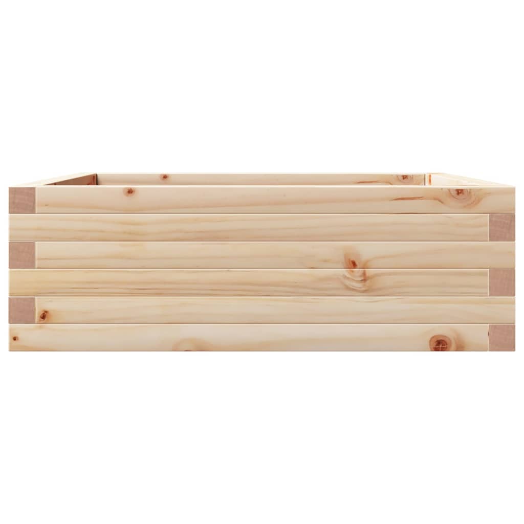 Fioriera da Giardino 70x70x23 cm in Legno Massello di Pino - homemem39