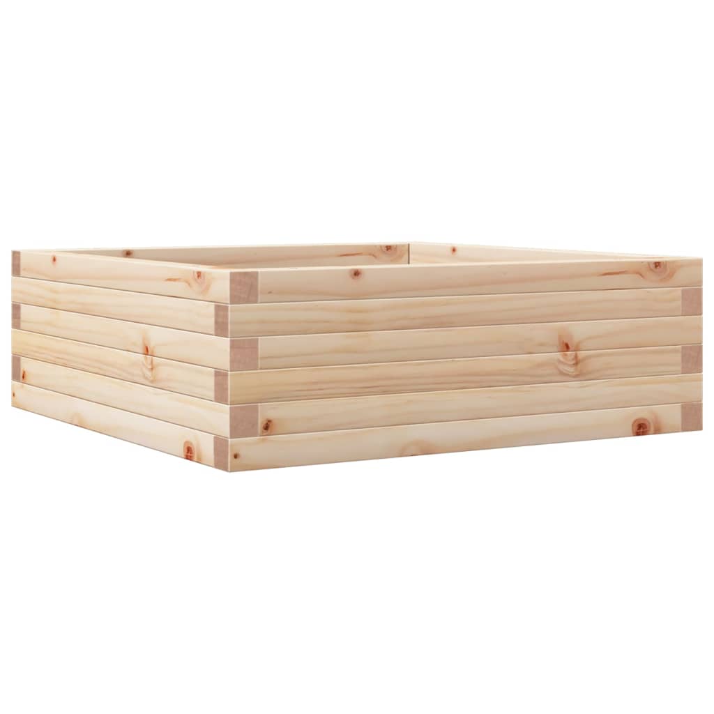 Fioriera da Giardino 70x70x23 cm in Legno Massello di Pino - homemem39
