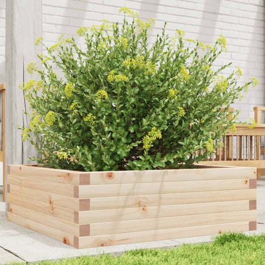Fioriera da Giardino 70x70x23 cm in Legno Massello di Pino - homemem39