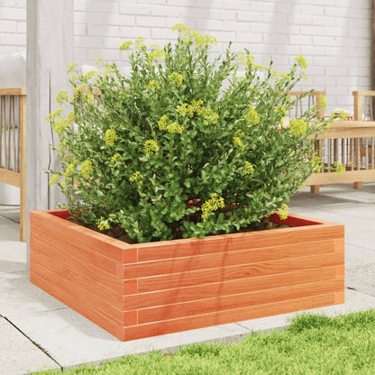 Fioriera Giardino Marrone Cera 70x70x23 cm Legno Massello Pino | homemem39