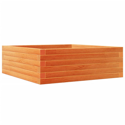 Fioriera Giardino Marrone Cera 70x70x23 cm Legno Massello Pino | homemem39