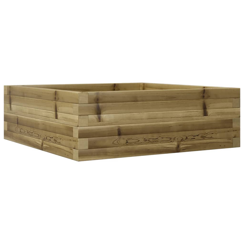 Fioriera da Giardino 70x70x23 cm in Legno di Pino Impregnato - homemem39
