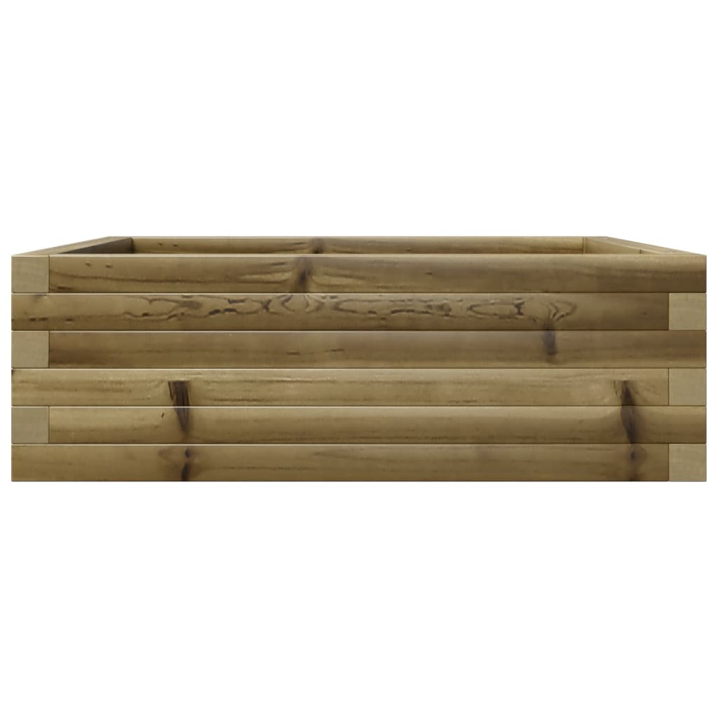 Fioriera da Giardino 70x70x23 cm in Legno di Pino Impregnato - homemem39