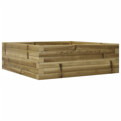 Fioriera da Giardino 70x70x23 cm in Legno di Pino Impregnato - homemem39