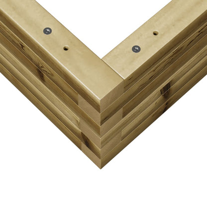 Fioriera da Giardino 70x70x23 cm in Legno di Pino Impregnato - homemem39