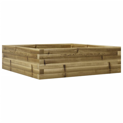 Fioriera da Giardino 80x80x23 cm in Legno di Pino Impregnato - homemem39