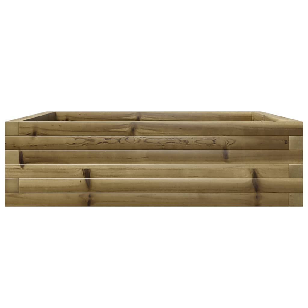Fioriera da Giardino 80x80x23 cm in Legno di Pino Impregnato - homemem39