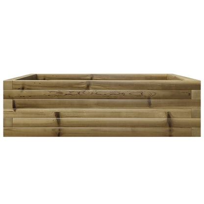 Fioriera da Giardino 80x80x23 cm in Legno di Pino Impregnato - homemem39
