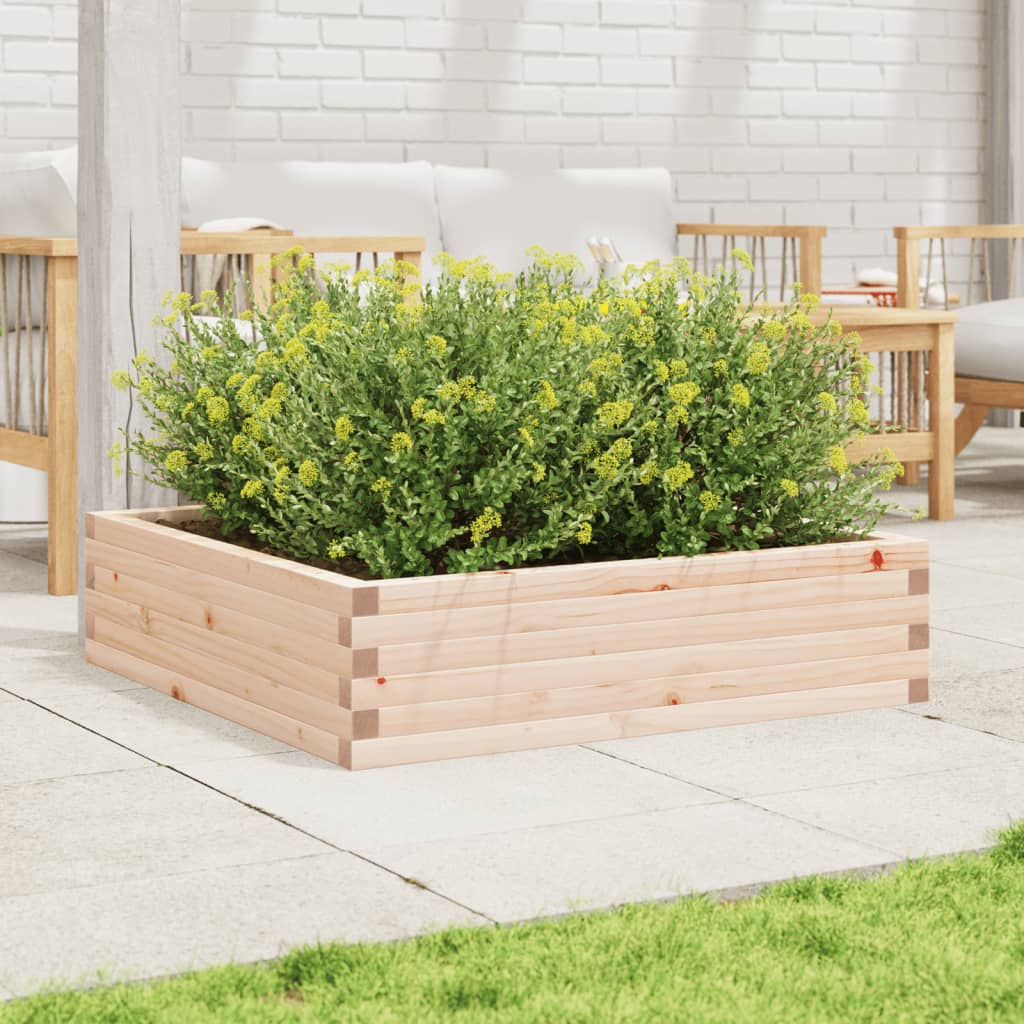 Fioriera da Giardino 90x90x23 cm in Legno Massello di Pino - homemem39