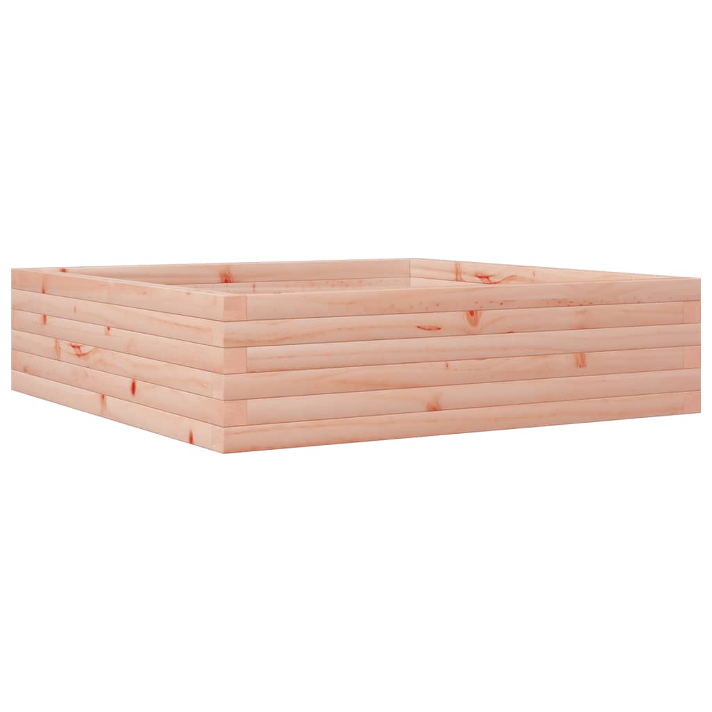 Fioriera da Giardino 90x90x23 cm in Legno Massello di Douglas