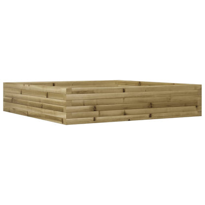 Fioriera da Giardino 110x110x23 cm in Legno di Pino Impregnato - homemem39