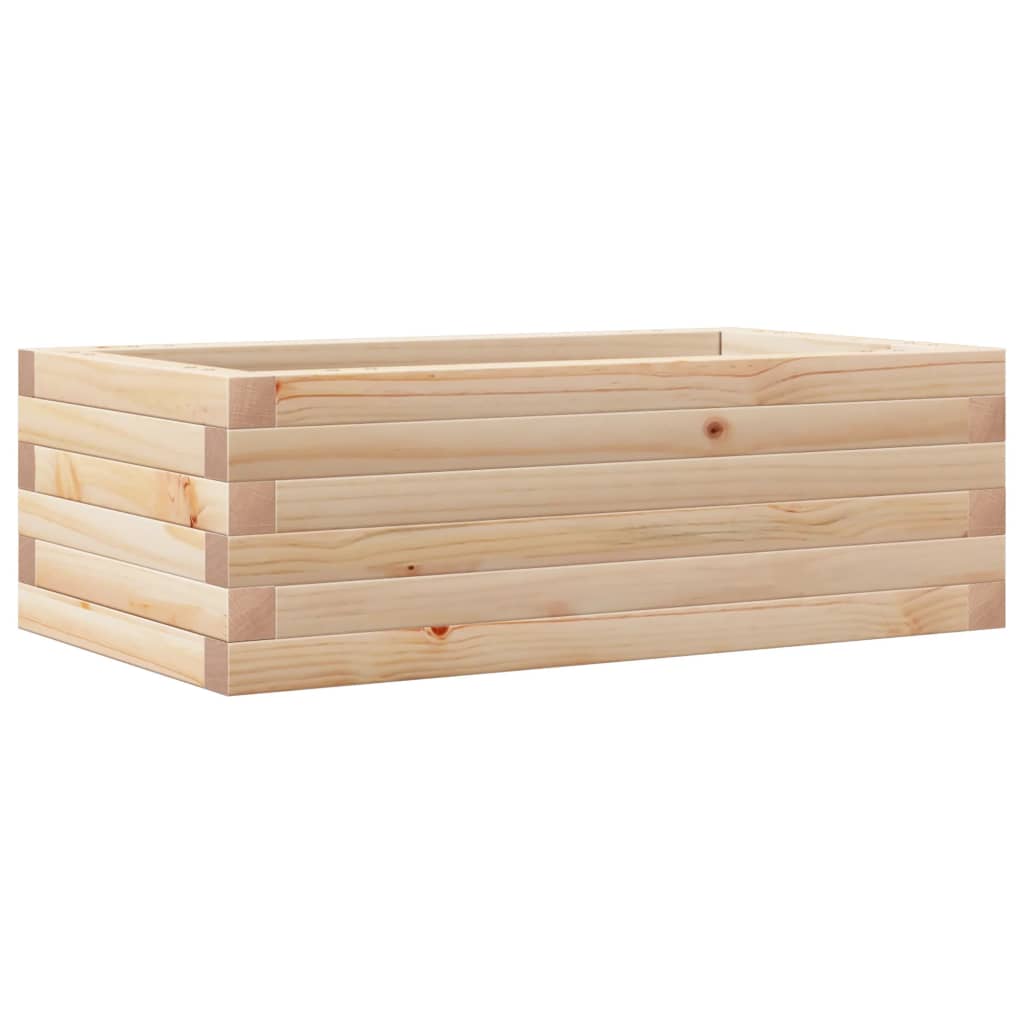 Fioriera da Giardino 70x40x23 cm in Legno Massello di Pino - homemem39