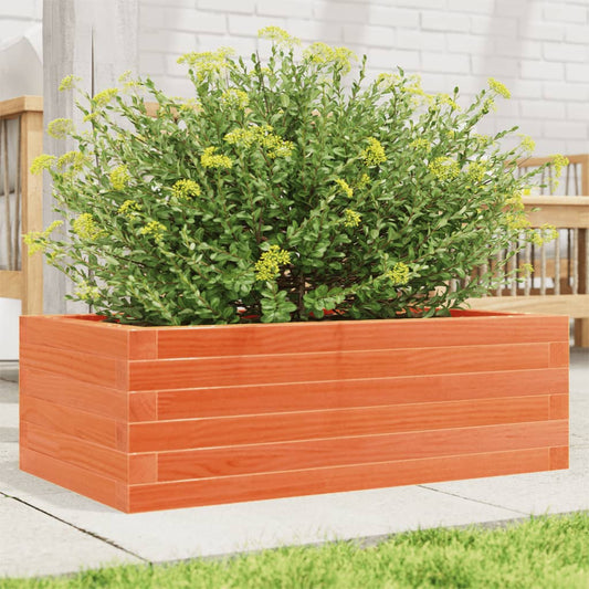 Fioriera Giardino Marrone Cera 70x40x23cm Legno Massello Pino | homemem39