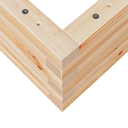 Fioriera da Giardino 90x40x23 cm in Legno Massello di Pino