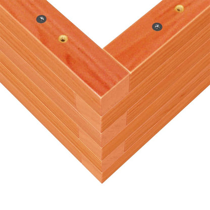 Fioriera Giardino Marrone Cera 90x40x23 cm Legno Massello Pino