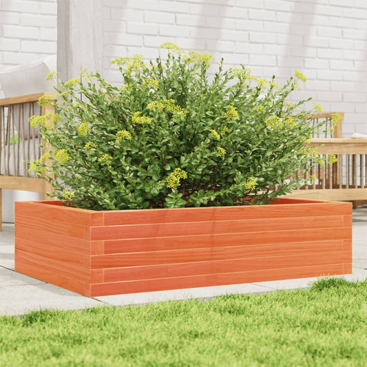 Fioriera Giardino Marrone Cera 90x60x23 cm Legno Massello Pino | homemem39